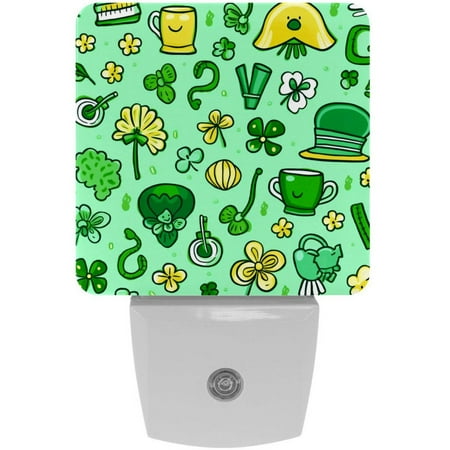 

Saint Patrick s Day LED Square Night Lights - Stylish and Energy-Efficient Illumination for Any Room - Set of 2