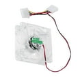 thumbnail image 3 of Paquete De 2 Ventidor De 12V Para Computadora LED 80mm 8025 8cm Ventidor De Refrigeración Silencioso Para Caja Soledad Ventilador silencioso para computadora, 3 of 5