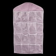 thumbnail image 2 of Organizador de almacenamiento colgante Sunnimix de 16 bolsillos rosa, 2 of 8