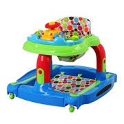 Dream On Me 2-in-1 Baby Tunes Musical Activity Walker and Rocker, Blue