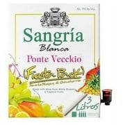 Ponte Vecckio Sangria White Wine, Puerto Rico, 3 Liters Carton Box 9% ABV