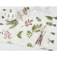 thumbnail image 2 of Fennco Styles Pine Needle & Red Berry Cotton Christmas Placemats with Tassel 14" W x 19" L - Red & Green Festive Table Cover for Home, Dining Room, Winter Holiday Décor, Banquets, and Special Events, 2 of 5