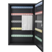 Barska Optics Key Cabinet with Key Lock 100 Keys, Black