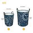 thumbnail image 3 of ZICANCN Laundry Basket Organizer, Zodiac Universe Planet Collapsible Hamper for Bathroom Bedroom Laundry Room, Small Size, 3 of 7