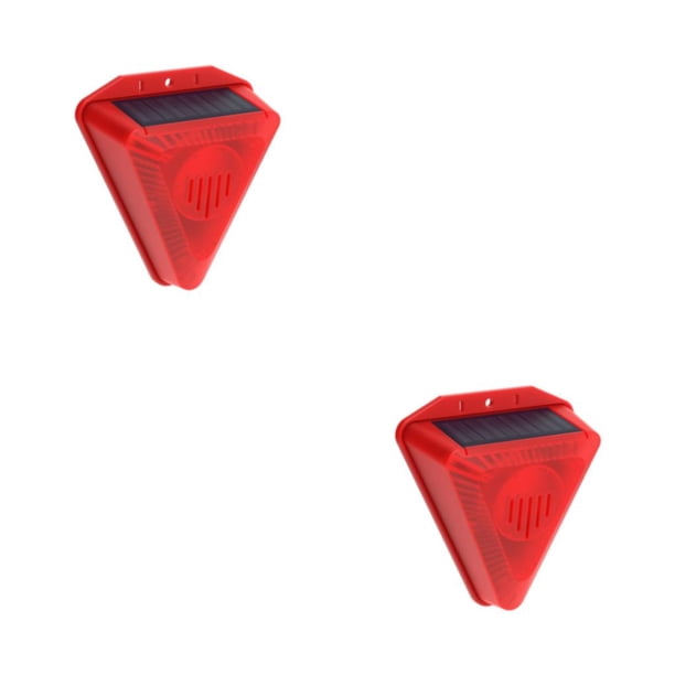 Inteprter luz de alarma solar 6LED Sensor de 4 Modos sirena intermitente para exteriores