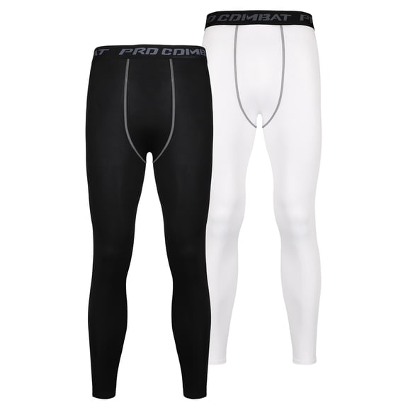 KIWI RATA Men's Compression Pant Athletic Tight Quick Drying Leggings Seamless Base Layer Bottom Sports Pant