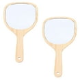 thumbnail image 3 of 2pcs Portable Makeup Mirrors Handle Creative Women Cosmetic Mirror for travel, 3 of 7