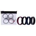 thumbnail image 1 of Juego de anillos de boda de silicona BR Step - Basic-Bordo de ROQ para hombre - Anillo de 4 x 14 mm, 1 of 2