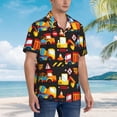 thumbnail image 5 of Bixox Men's Hawaiian Shirts Men's Construction Truck Print Short-Sleeve Shirt-Large, 5 of 8