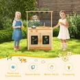 thumbnail image 4 of Costway Mud Kitchen for Kids with Planting Pots Stovetops Removable Sink Acrylic Panel, 4 of 10