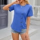 thumbnail image 5 of Fiudx Tops para Mujer Tops con Estampado de Moda para Mujer, Blusa de Manga Corta, Camisetas Divertidas con Cuello Redondo, 5 of 6