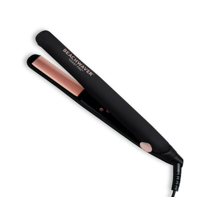 Plancha alisadora de titanio Beachwaver Coast Pro - Placas de titanio de 1 pulgada para un peinado rápido y máxima reducción del encrespamiento - Plancha de cabello profesional para cabello rizado, gr