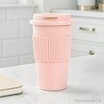 thumbnail image 2 of Mainstays 18oz Plastic Coffee Tumbler, Pink, 2 of 10
