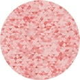 thumbnail image 1 of Ahgly Company Indoor Round Patterned Pink Area Rugs, 6' Round, 1 of 6