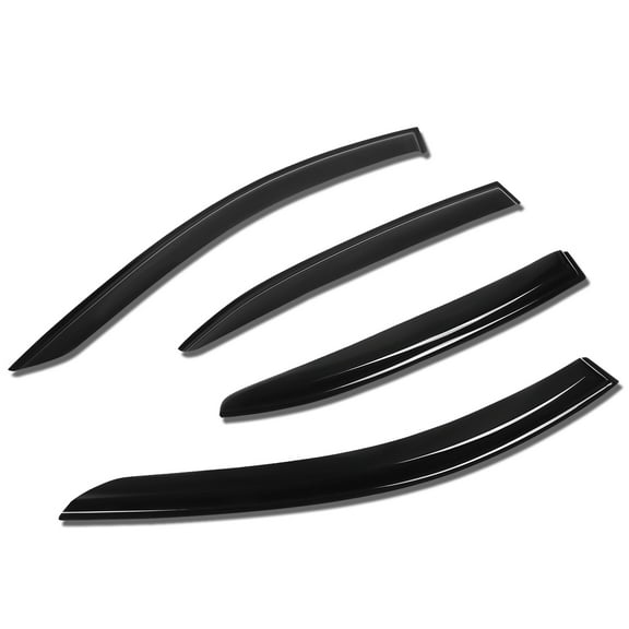 DNA Motoring WVS-T2-0199 For 2014 to 2018 Mazda 3 BN Tape -On 4Pcs Window Visor Deflector Rain Guard