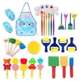 thumbnail image 1 of Juego de Esponjas de Pintura para Niños Wmkox8yii 32 Piezas Amarillo Azul, 1 of 1