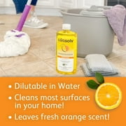 Citra Solv Concentrated Household Cleaner & Degreaser - Valencia Orange Scent - 16 Fl Oz, Safe, Effective, and Versatile Cleaning Solution, Natural Ingredients, Biodegradable, Made in USA