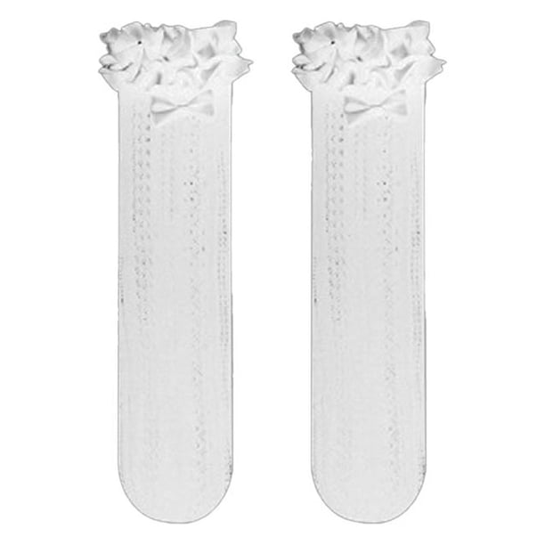 Qarigey 1 par de medias por encima de la rodilla, vestido de viaje a la moda con lazo de encaje, pantalones cortos, calcetines ajustados Type3 NO3