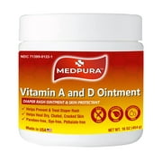 Medpura Vitamin a and d Ointment | Diaper Rash And Skin Protectant | 16oz. Jar |