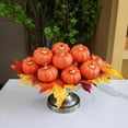 thumbnail image 6 of 12 Pcs Small Harvest Orange Artificial Pumpkins Decorative Fall Pumpkins Dark Orange Faux Foam Pumpkins for Rustic Farmhouse Halloween Thanksgiving Party Table Centerpiece Autumn Home Décor, 6 of 9