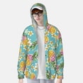 thumbnail image 3 of Picia Cute Pineapples Women's Men's UPF 50+ Sun Protection Hoodie Shirt Long Sleeve SPF Fishing Outdoor UV Hiking Lightweight Shirts-, 3 of 9