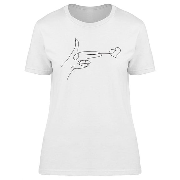 Female Hand In Gun Gesture T-Shirt Women -Image by Shutterstock, Female XX-Large