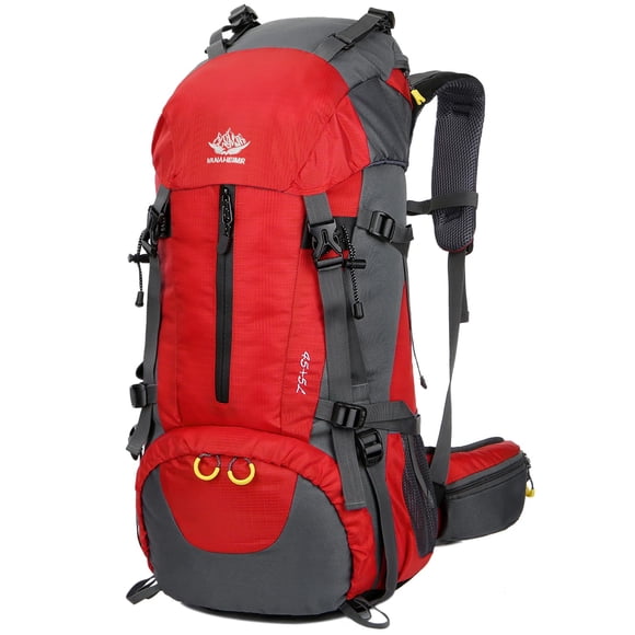 Mochila de Senderismo WoneNice 50L Impermeable con Funda para Lluvia