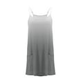 thumbnail image 4 of ATOGUTA Size 5T-14 Little Girl Dresses Casual Summer Straps Romper Dresses Tennis Dresses With Pockets Gray, 4 of 4