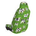 thumbnail image 2 of Wukai Cows With Calfs Green Full Set Car Seat Covers with Soft Padding Universal Auto Front Seats Protector and Cushion Mat, 2 of 5