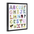 thumbnail image 2 of Stupell Industries Contemporary Alphabet Shapes with Animals Black Floating Frame Canvas Art, 17 x 21, by Carla Daly, 2 of 8