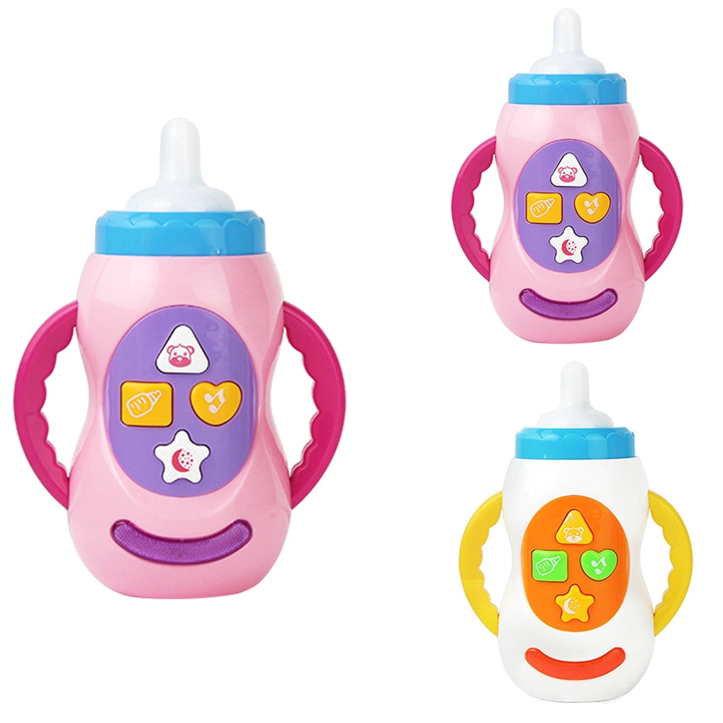 Kids Sound Milk Bottle Toys Safe Music Light Feeding Bottle Musical  Learning Educational Toys