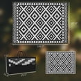 thumbnail image 4 of Reversible Outdoor Rug with 44.3' LED String Lights, Waterproof UV-Resistant PP Material, Includes Carry Bag & Stakes RLB, 4 of 8