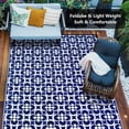 thumbnail image 4 of HUGEAR Outdoor Rugs Clearance 6'x9' Waterproof Patio Rugs Area Rugs Plastic Straw Rugs, Camping RV Rugs for outside, Balcony, Pool, Deck Rug, 4 of 6