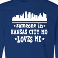 thumbnail image 4 of Inktastic Kansas City Missouri Loves Me Skyline Long Sleeve Youth T-Shirt, 4 of 5
