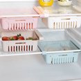 thumbnail image 4 of fashionhome Fridge Freezer Fruit Drain Rack Layer Under Shelf Drawer Type Holder Vegetable Storage Basket, 4 of 9