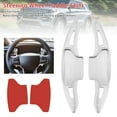thumbnail image 1 of Steering Wheel Paddle Shifter Extension For Ford Explorer 20-23 Aluminium Silver, 1 of 13