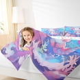 thumbnail image 4 of Feelyou Pink Axolotl Teens Twin Comforter Sets, Watercolor Coral Bedding Set, 2 Pieces, 4 of 8