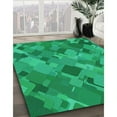 thumbnail image 2 of Ahgly Company Indoor Round Patterned SpringGreen Area Rugs, 5' Round, 2 of 6
