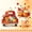 Orange 04, variant on Manfei Cartoon Fall Gnome Truck Twin Bedding for Teens, Orange Autumn Pumpkin Leaf Bedding Comforter Set, Black Reversible, 7-Piece