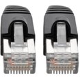 thumbnail image 3 of Tripp Lite Cat6a 10G-Certified Snagless Shielded STP Network Patch Cable (RJ45 M/M), PoE, Black, 7 ft., 3 of 5