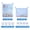 Blue, variant on UNIWELL 2-Pack Bath Toy Organizer Storage Mesh Hanging Bath Toy Holder with Adhesive Hooks & Suction Cups, Mesh Net Shower Caddy for Bathtub Toys White
