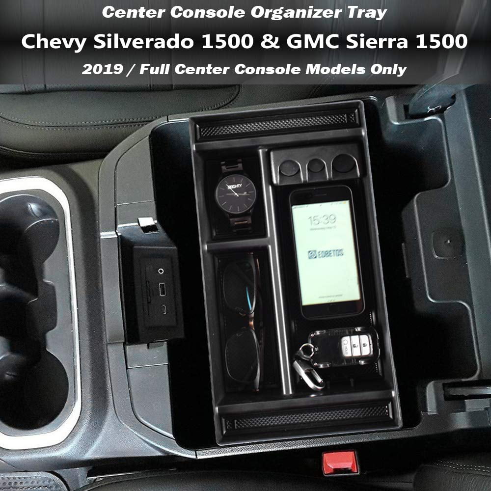 Car Center Console Armrest Storage Box Tray Insert Organizer for Chevrolet GM