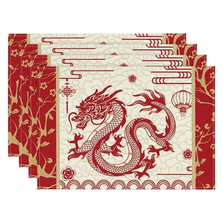 

Dinning Table Set Place Mates Kitchen Mats Rubber Mat round Woven Mats Wicker Table Table And Place Mat Set Dinning Table with 6 Placement Mats Spring Festival Placemat Year