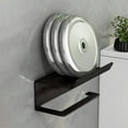 thumbnail image 6 of Toilet Paper Holder Aluminum Alloy Tissue Rack | No Drilling Wall Mount | Bathroom Phone Shelf Storage | Modern White | Includes Installation Accessories | 16.5x10x6x7cm, 6 of 6
