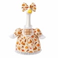 thumbnail image 4 of CuiLiyq Thanksgiving Porch Goose Clothes, Pumpkin Maple Leaf Print Dress with Bowknot for 23 Inch Goose Statue, Fabric Decorative Clothing for Farmhouse, Front Porch, Garden and Autumn Display, 4 of 9
