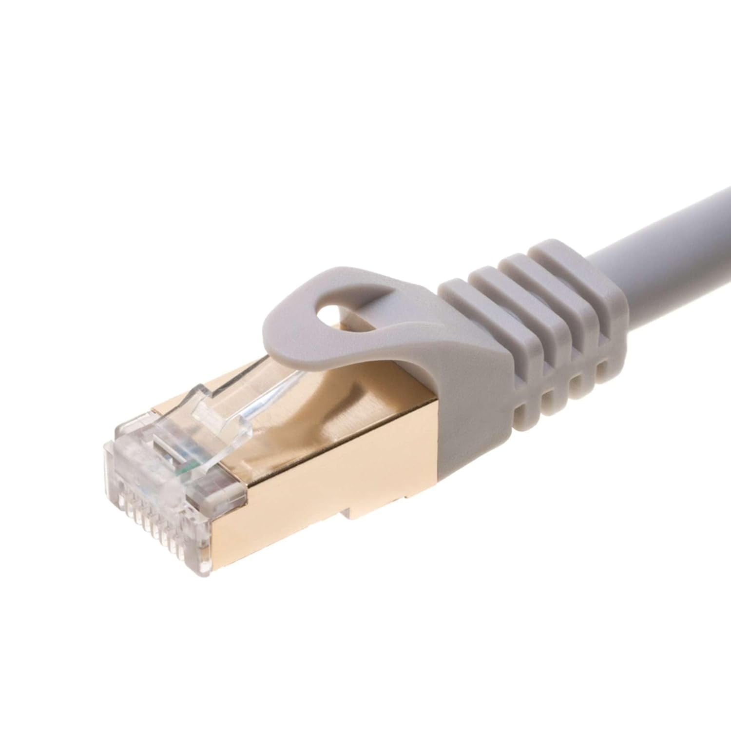 Cat7 Ethernet Cable 1 pack of 50FT Copper Shielded RJ45 Cord for Router, PC, Gaming, Servers, PoE Security Cameras, Smart TVs, 10Gbps 600MHz High-Speed Network Patch, Gray, Cables Direct Online