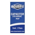 thumbnail image 2 of Capacitor De Trabajo Cluxer 45Mf 440Vac, 2 of 3