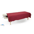 thumbnail image 2 of Spa Massage Table Poly Cotton Sheets 3 Pieces Full Set Resistant to Wrinkling, Burgundy, 2 of 4
