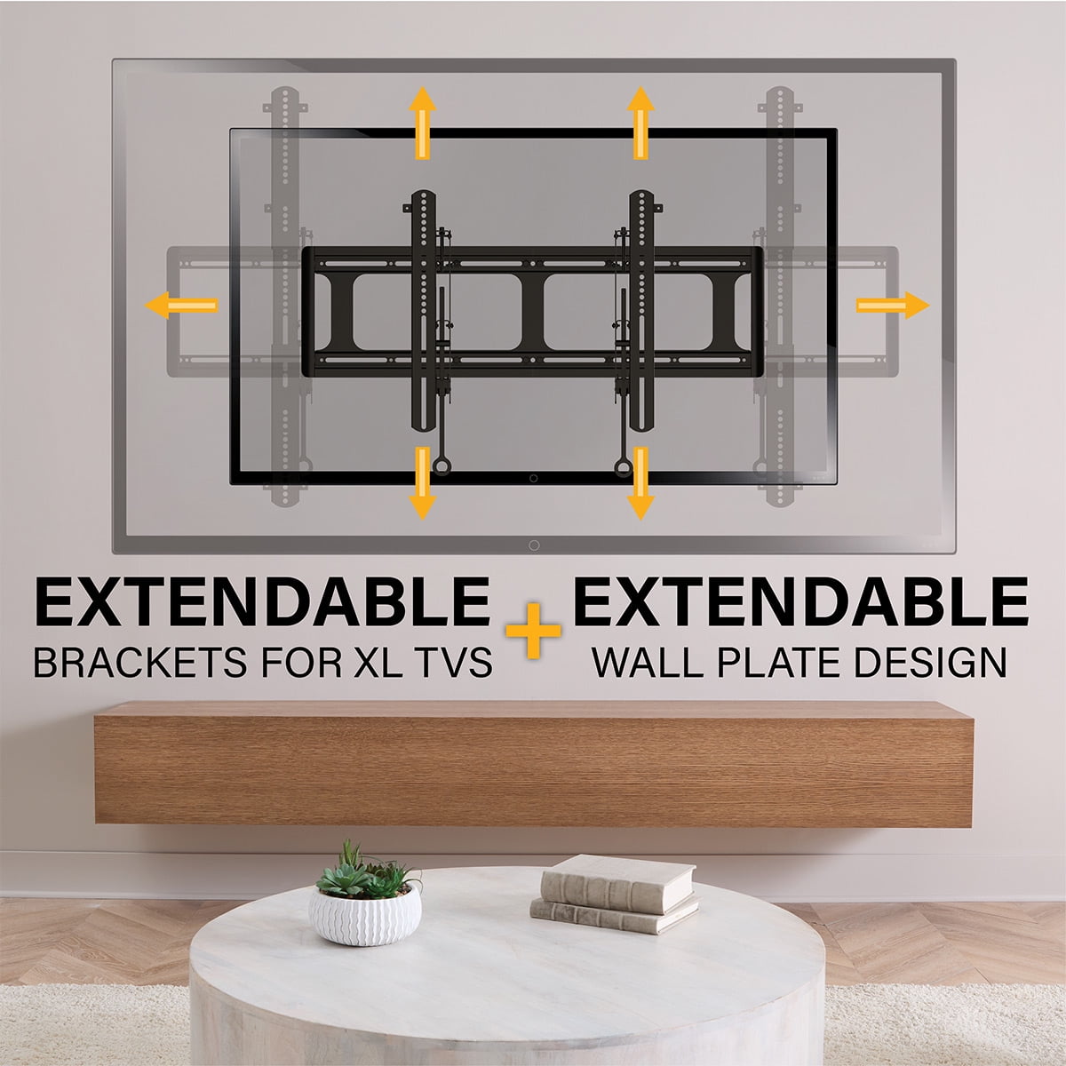Sanus VXL7-B2 XL Premium Fixed Position TV Wall Mount for 65" - 140" TVs