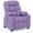 Violet, variant on Mcombo Big Kids Recliner Chair for Boys and Girls Room, Faux Leather 7366, Dark Brown